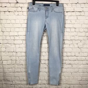 Rock & Republic Skinny Jeans Ankle Zippers sz 8